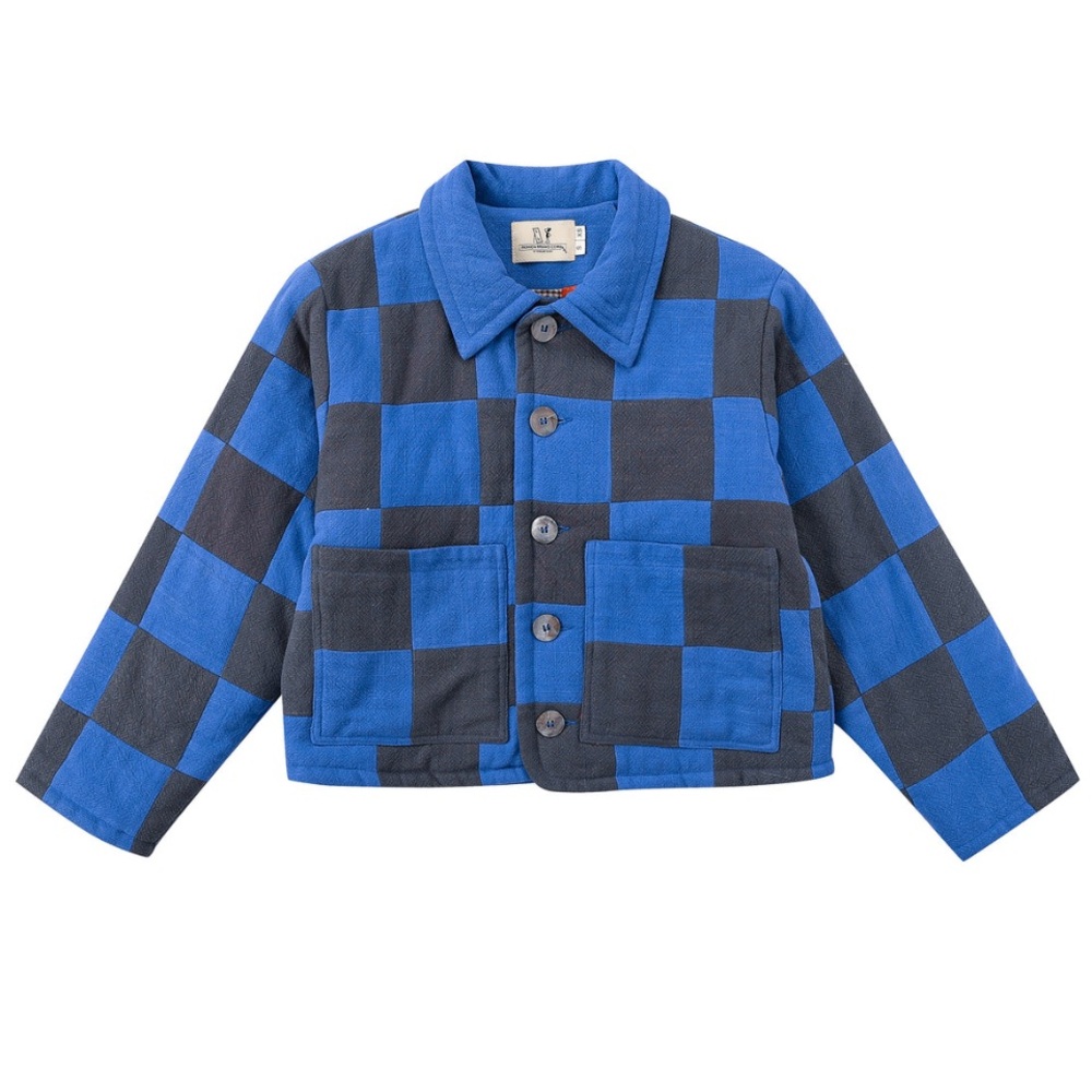 Fashion Brand Company quilted checkered jacket